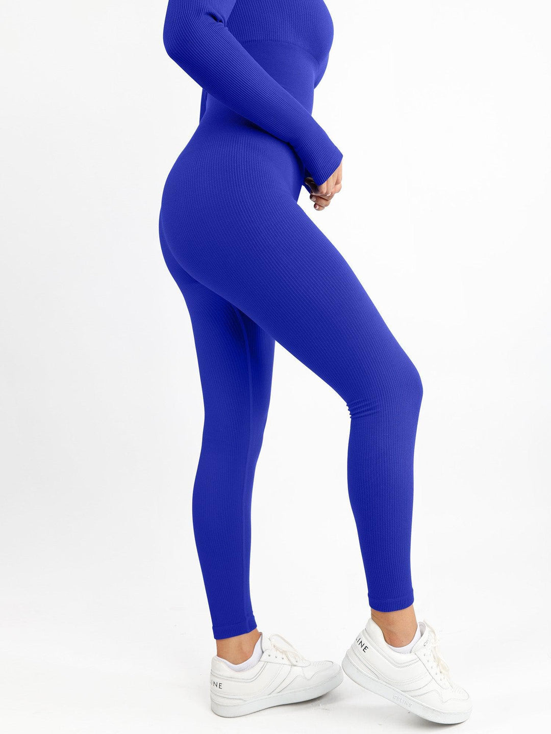 Popilush® Yoga Activewear Jumpsuit Shapewear Seamless Long Sleeve & Square Neck Sleeveless Jumpsuits