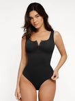 Popilush® Comfy Tops Body Shaper Tank Shapewear Seamless Modal Henley Tank Bodysuit