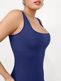 Popilush® Yoga Activewear Jumpsuit Shapewear Seamless Square Neck Tank Workout Jumpsuit