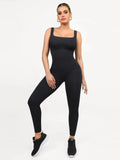 Popilush® Yoga Activewear Jumpsuit Black / S Shapewear Seamless Square Neck Tank Workout Jumpsuit