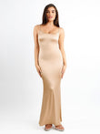 Shapewear Maxi Slip Dress, elegant design by Popilush® for women