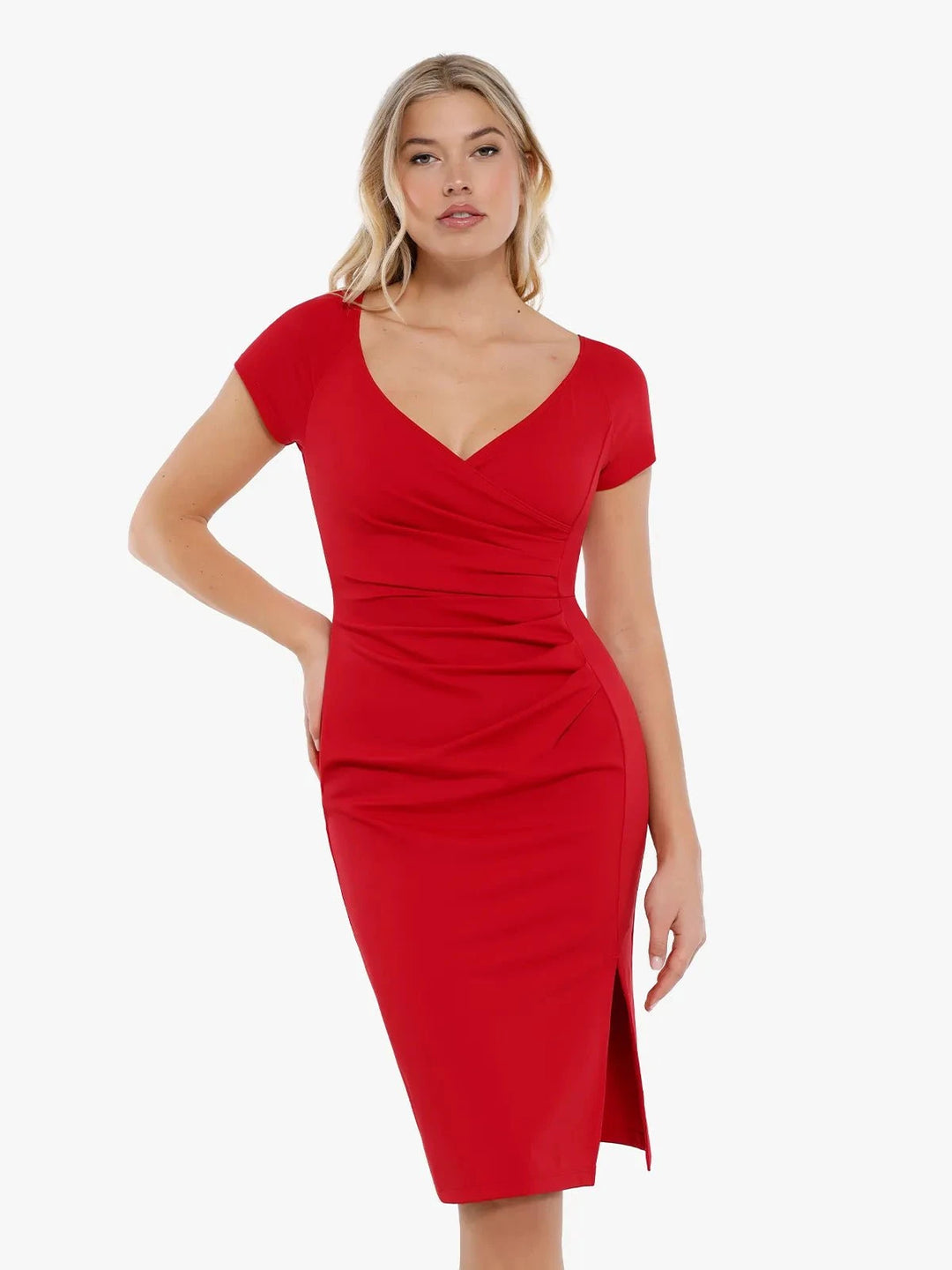 red sheath dress for work Red Sheath Plus Size Business Casual & Work Clothes