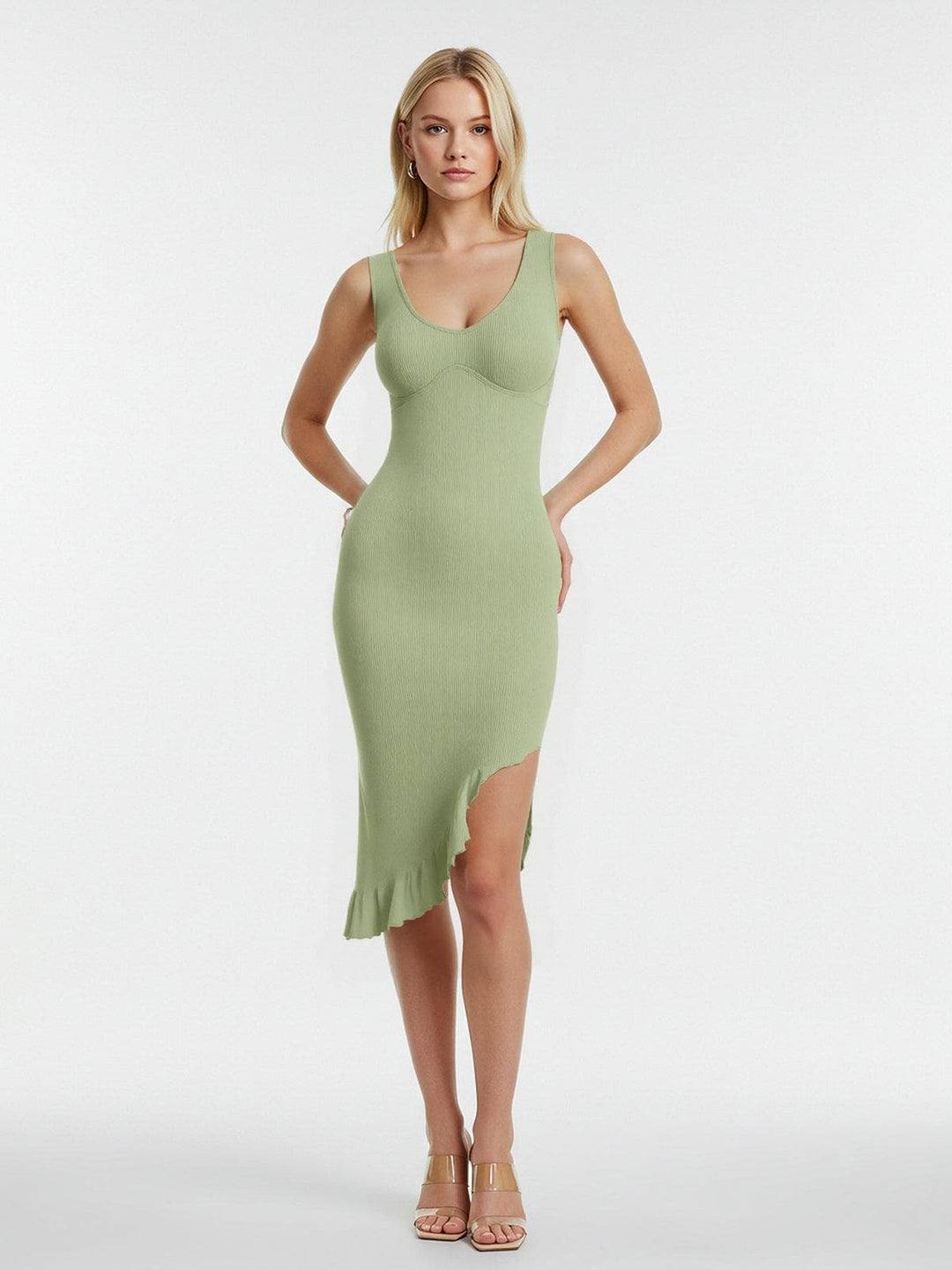 Popilush® Shapewear Sleeveless Sculpting Seamless Dress Set
