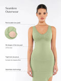Popilush® Shapewear Sleeveless Sculpting Seamless Dress Set