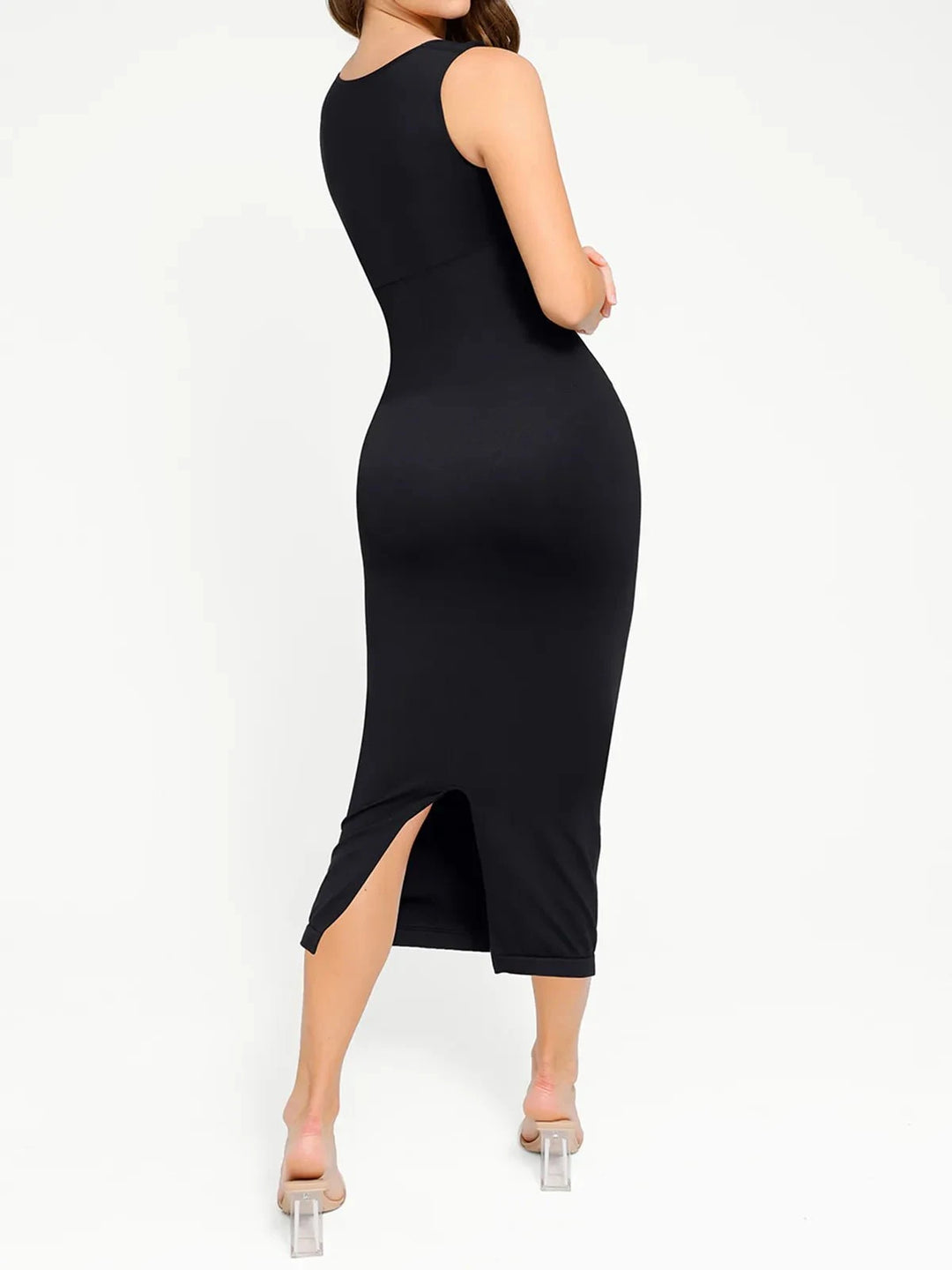 Popilush® Shapewear Sleeveless Square Neck Slimming Seamless Dress