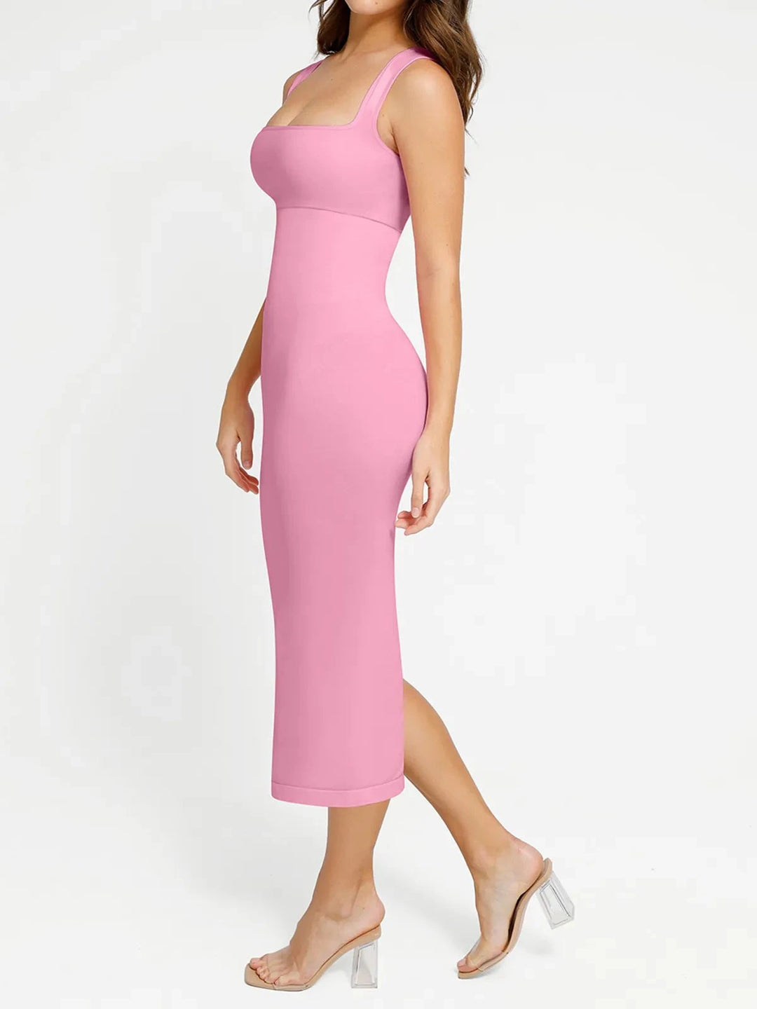 pink seamless dress Seamless Slip Dress