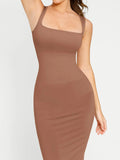 Popilush® Shapewear Sleeveless Square Neck Slimming Seamless Dress