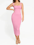 Popilush® Pink / XXS Shapewear Sleeveless Square Neck Slimming Seamless Dress