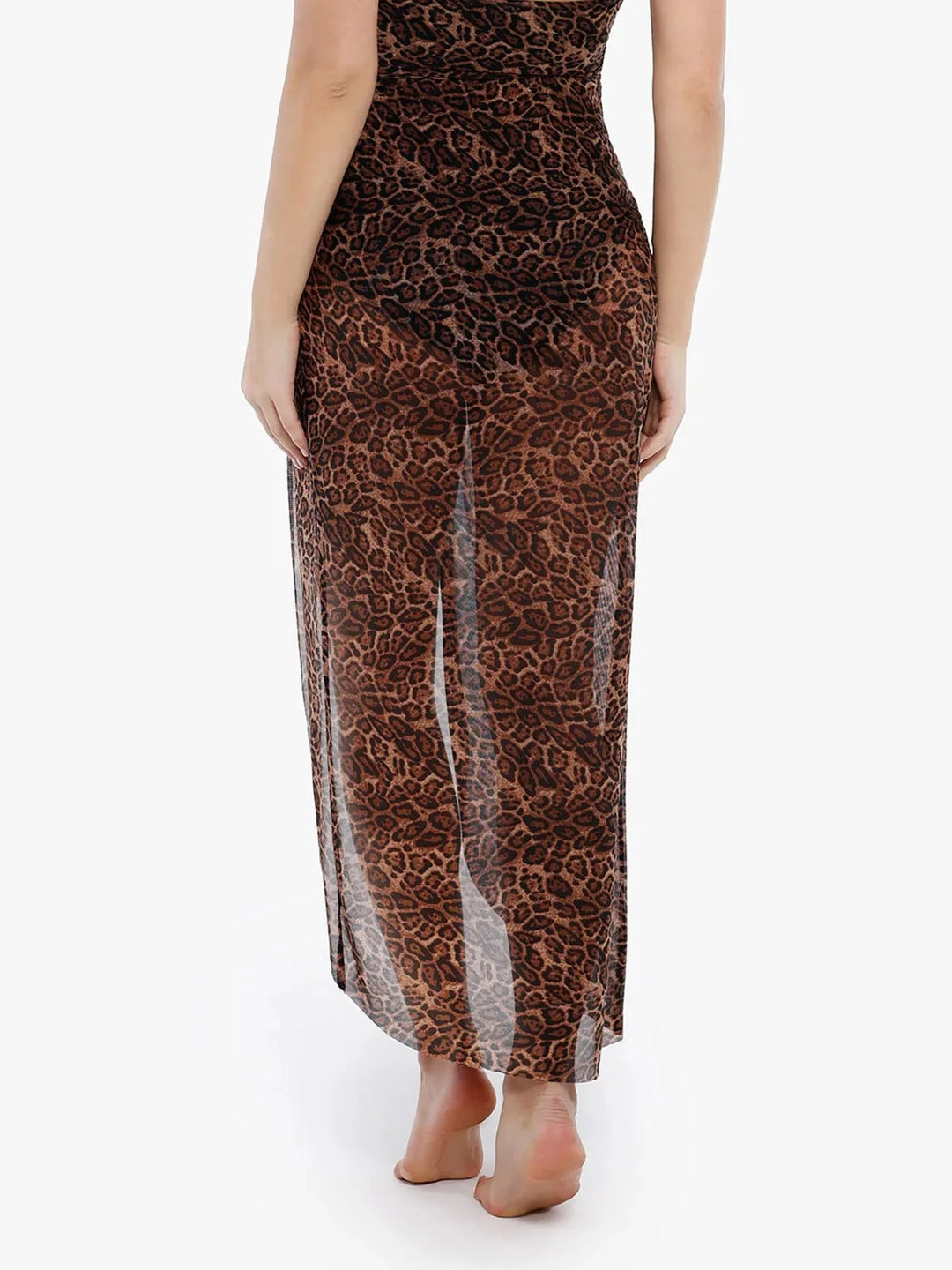 Popilush® Tummy Control Slimming Swimwear Shapewear Slimming One-Piece Swimsuit Mesh Coverup Set