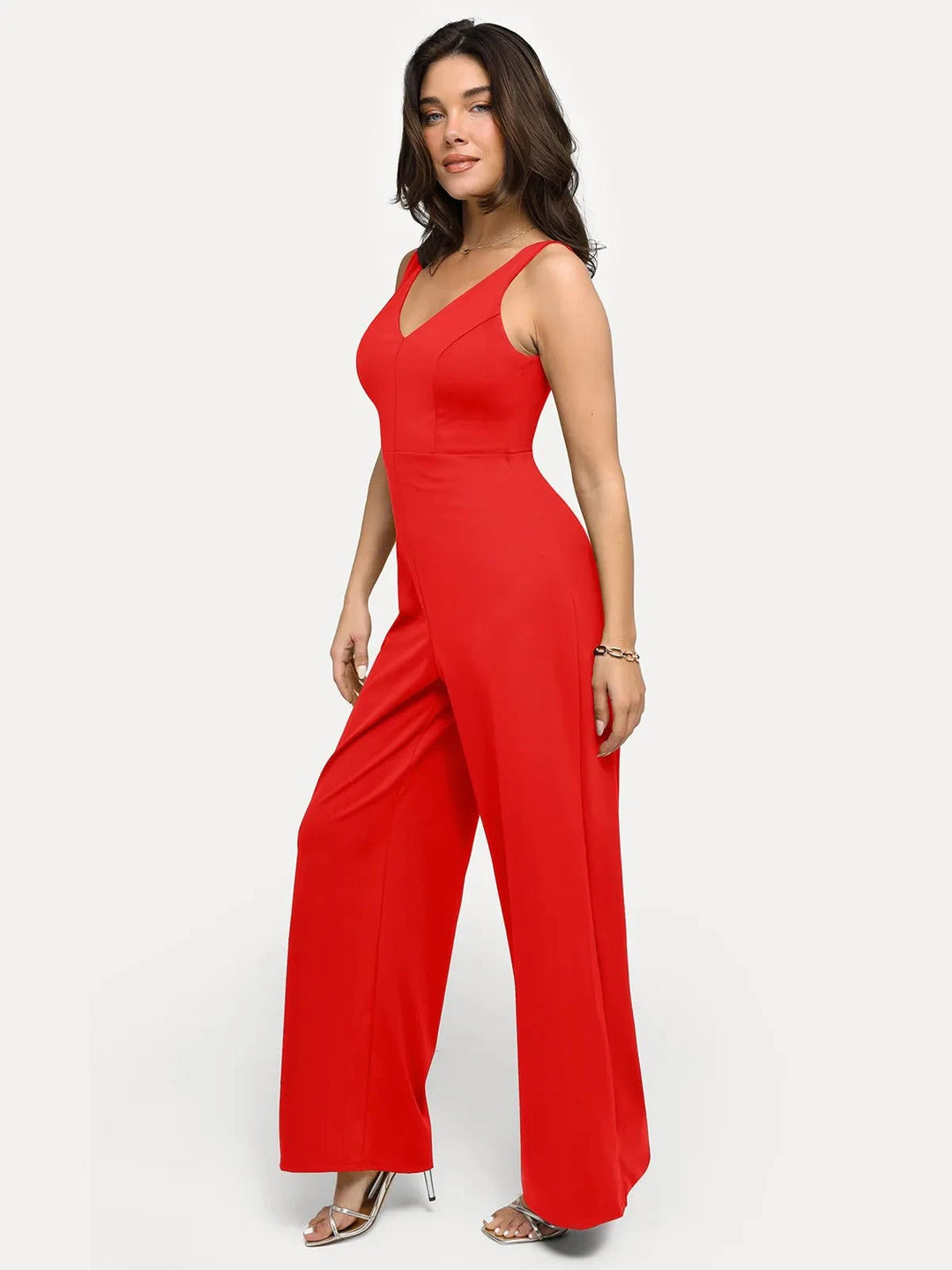 Popilush® Casual Jumpsuit Summer Outfits Shapewear Slimming Wide-Leg Jumpsuit