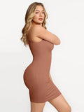 Popilush® Slimming Bodycon Party Cocktail Loungewear Shapewear Solid Modal Butt Lift Mini Slip Dress