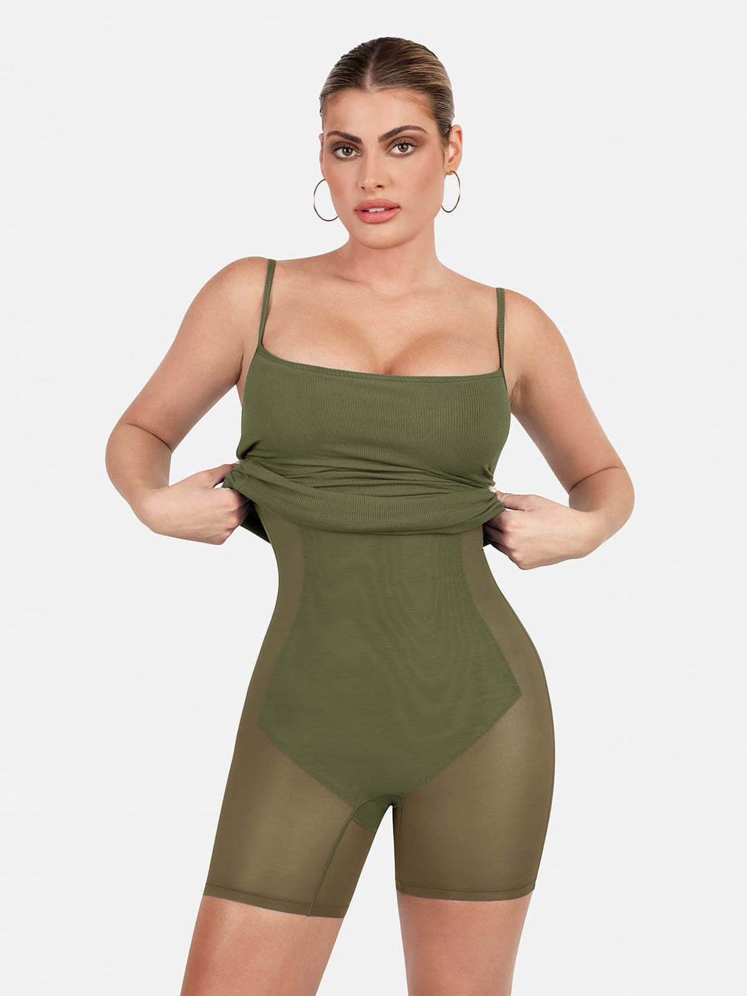 Popilush® Slimming Bodycon Party Cocktail Loungewear Shapewear Solid Modal Butt Lift Mini Slip Dress