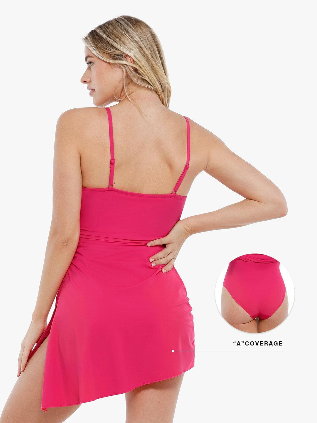 Popilush® Tummy Control One Piece Swimwear Shapewear Solid Sculpting One-Piece Swimsuit