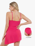 Popilush® Tummy Control One Piece Swimwear Shapewear Solid Sculpting One-Piece Swimsuit