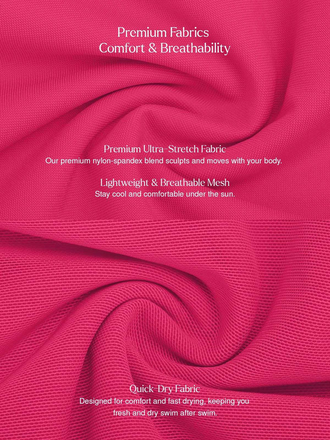 Popilush® Tummy Control One Piece Swimwear Shapewear Solid Sculpting One-Piece Swimsuit