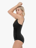 Popilush® Tummy Control One Piece Swimwear Shapewear Solid Sculpting One-Piece Swimsuit
