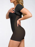 Popilush® Shapewear Square Neck Sculpting A-Line Mini Dress