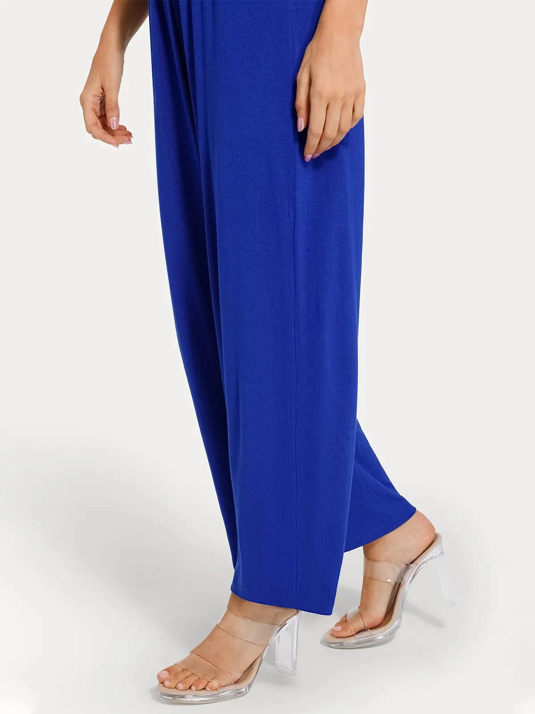 Popilush® Casual Slimming Jumpsuit Fashion Shapewear Square Neck Tummy Control Wide Leg Jumpsuit