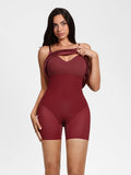 Popilush® Shapewear Strappy Cowl Neck Fit & Flare Maxi Dress