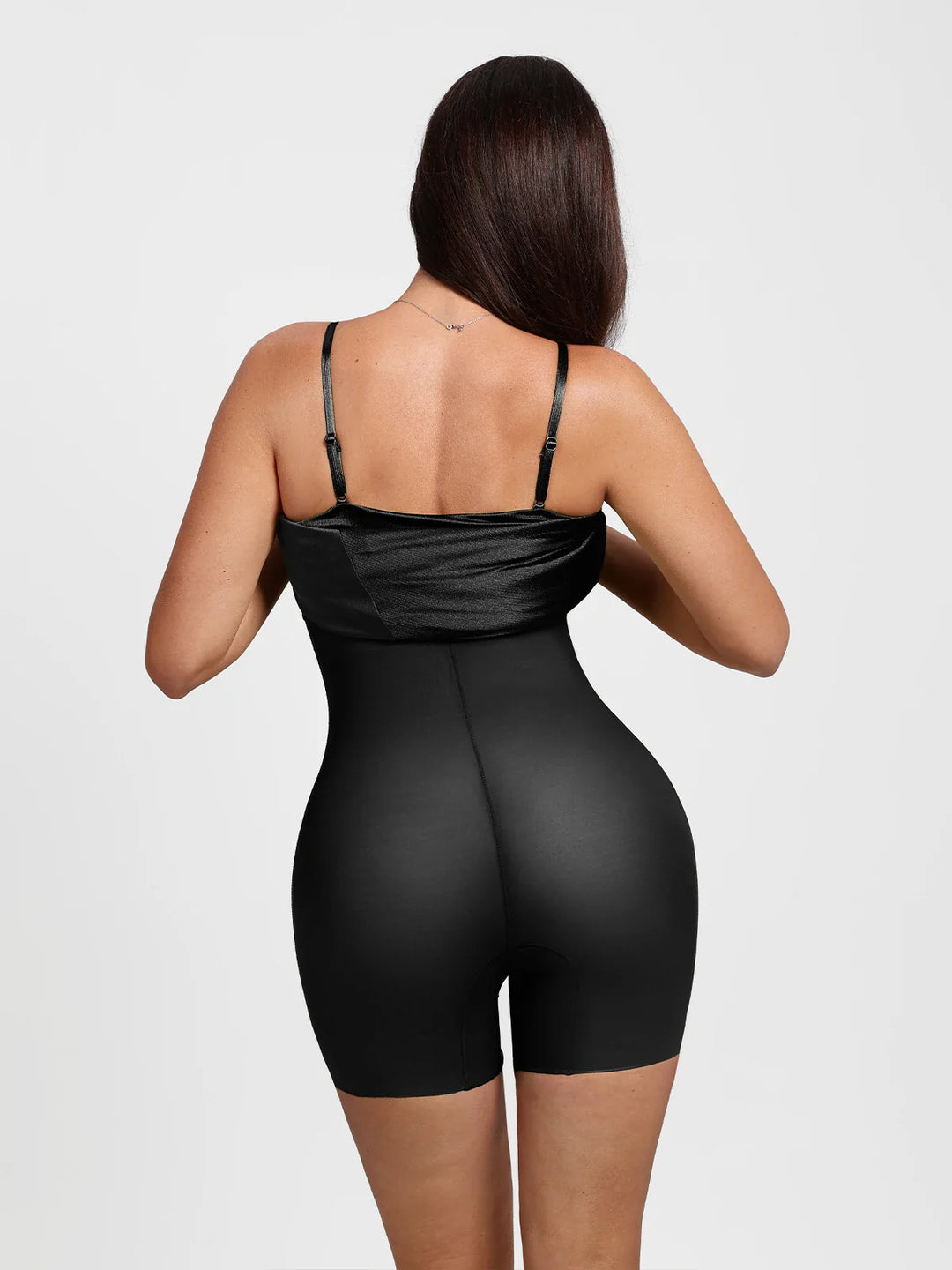 Popilush® Shapewear Strappy Cowl Neck Fit & Flare Maxi Dress
