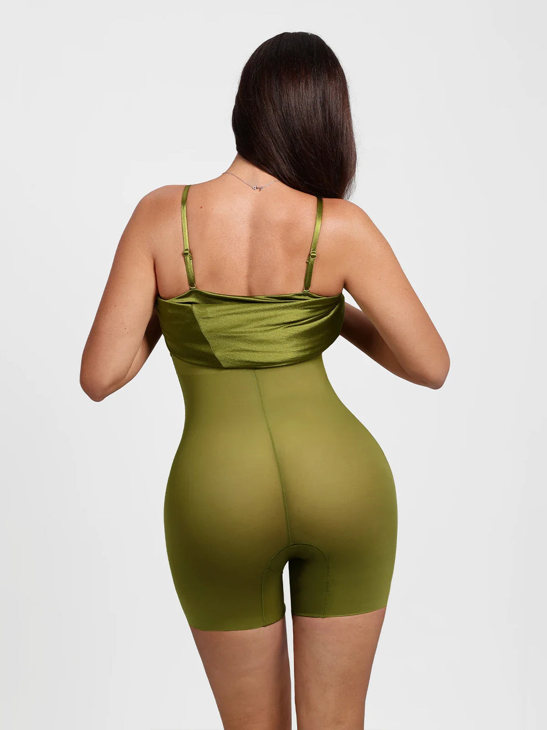 Popilush® Shapewear Strappy Cowl Neck Fit & Flare Maxi Dress