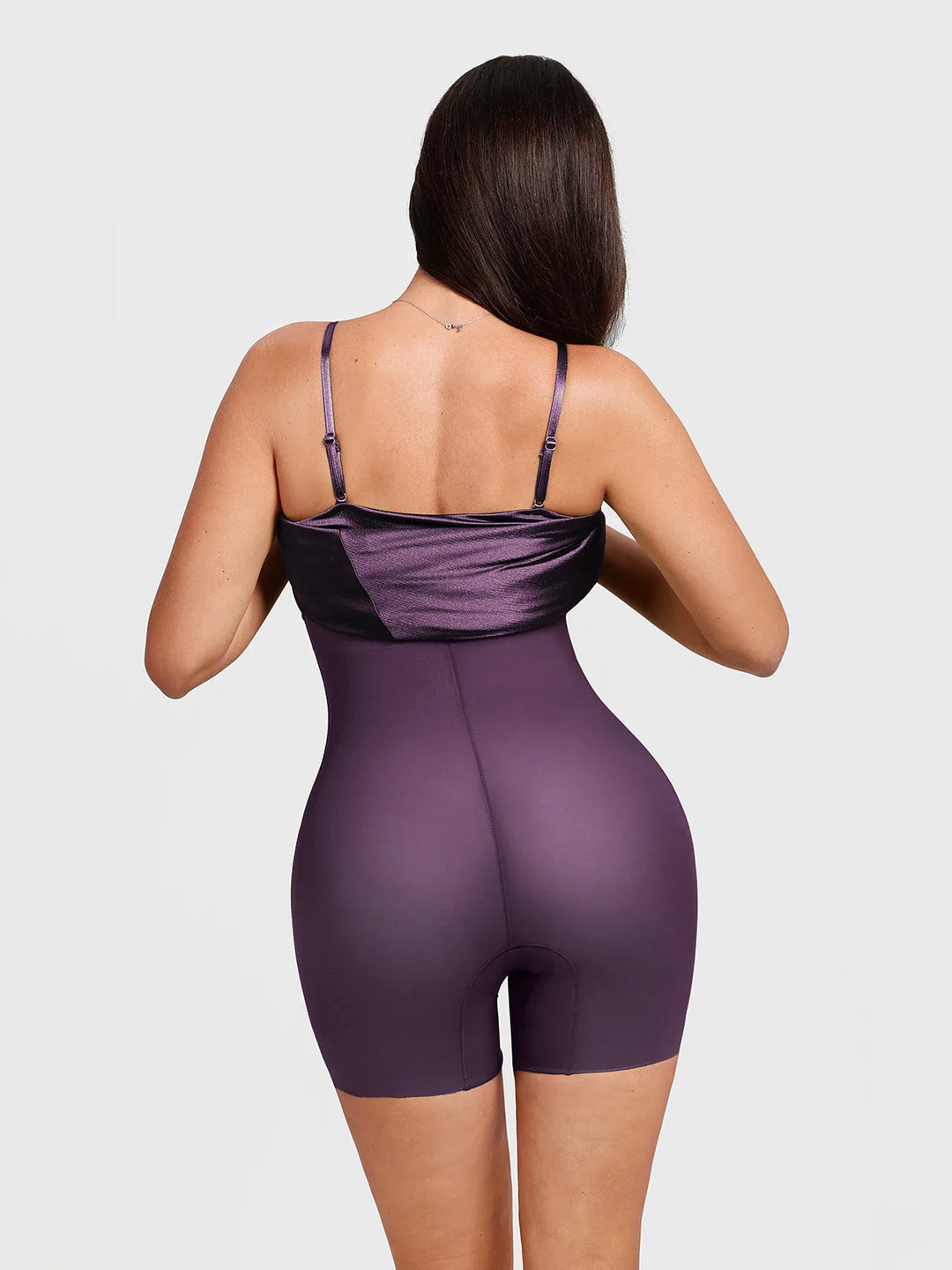 Popilush® Shapewear Strappy Cowl Neck Fit & Flare Maxi Dress