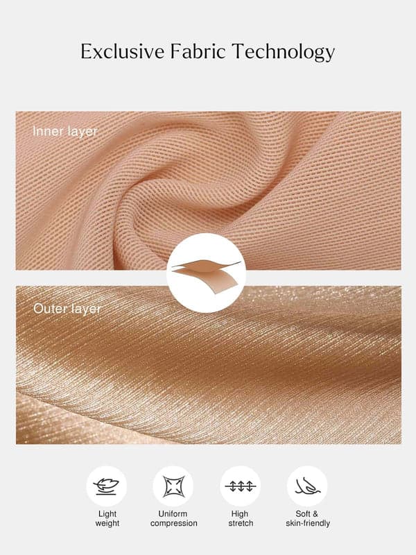 Popilush® Shapewear Strappy Cowl Neck Tummy Control Flare Dress (Copy)