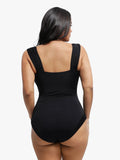 Popilush® Shapewear Sweet-Heart Neckline Cap Sleeve Bodysuit