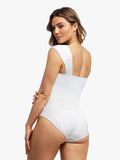 Popilush® Shapewear Sweet-Heart Neckline Cap Sleeve Bodysuit