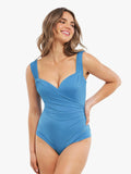 Popilush® Shapewear Sweet-Heart Neckline Cap Sleeve Bodysuit