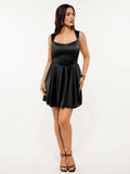 Popilush® Shapewear Sweetheart Neckline Fit & Flare Mini Dress