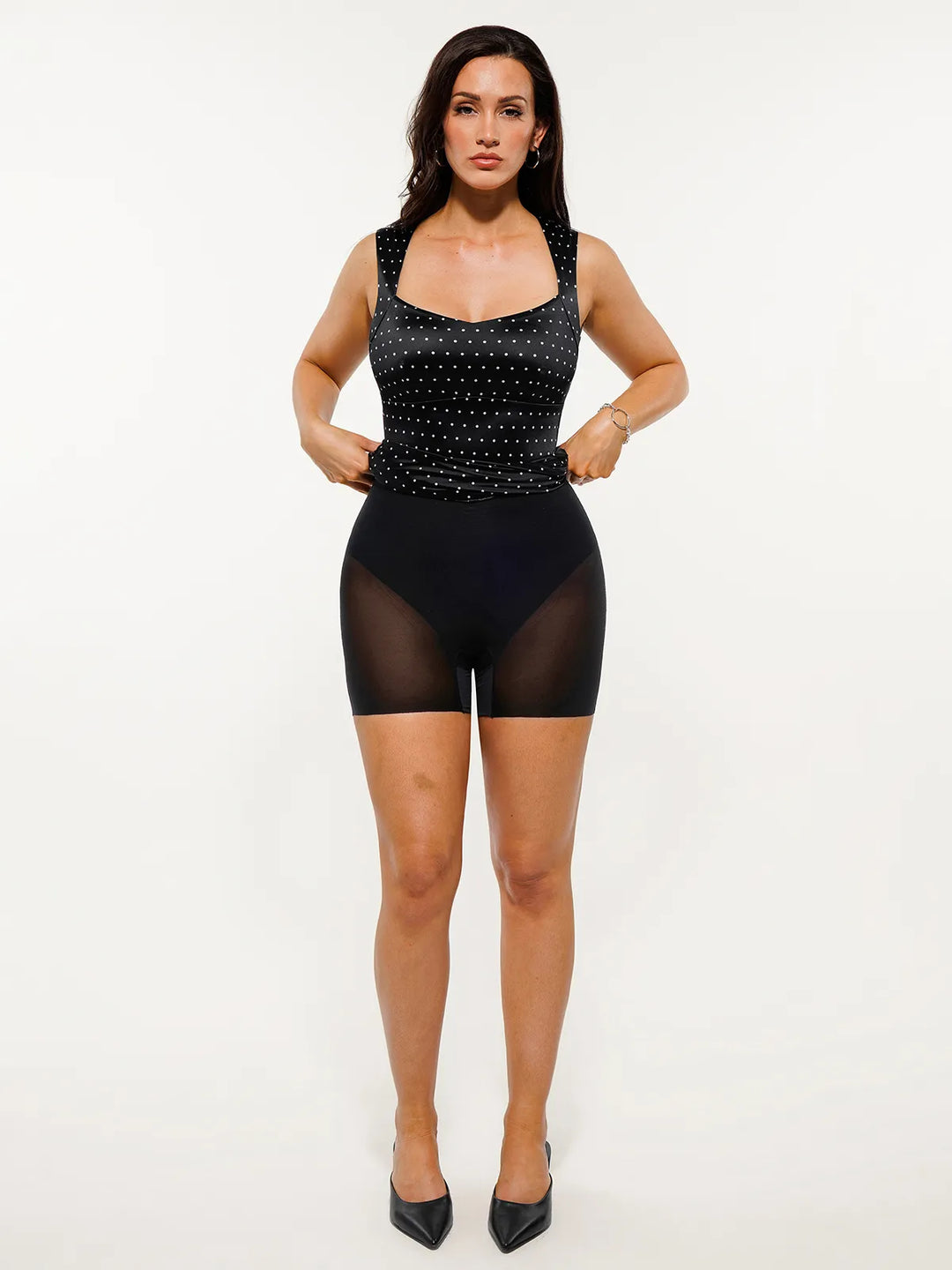 Popilush® Shapewear Sweetheart Neckline Fit & Flare Mini Dress