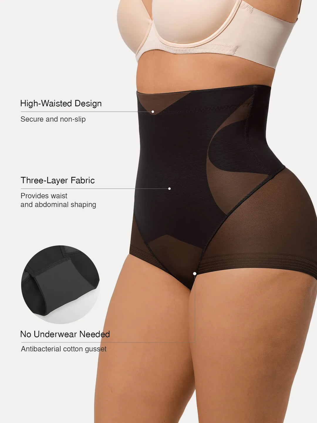 Popilush® Shapewear Tummy Control High Waisted Butt-Lifting Underwear