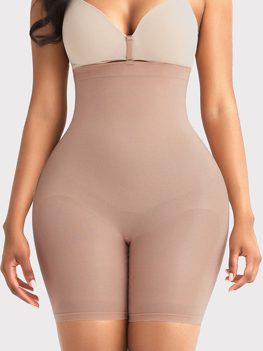 Shapewear Tummy Control High Waisted Mid-Thigh Butt-Lifting Shorts