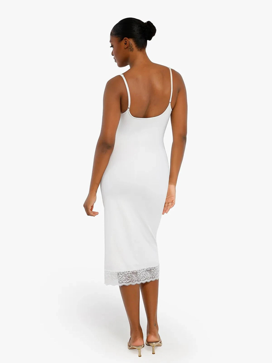 Popilush® Shapewear Tummy Control Lace Inset Midi Dress