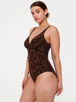 Popilush® Tummy Control One Piece Swimwear Shapewear Twist Front Ruched Sculpting Swimsuit