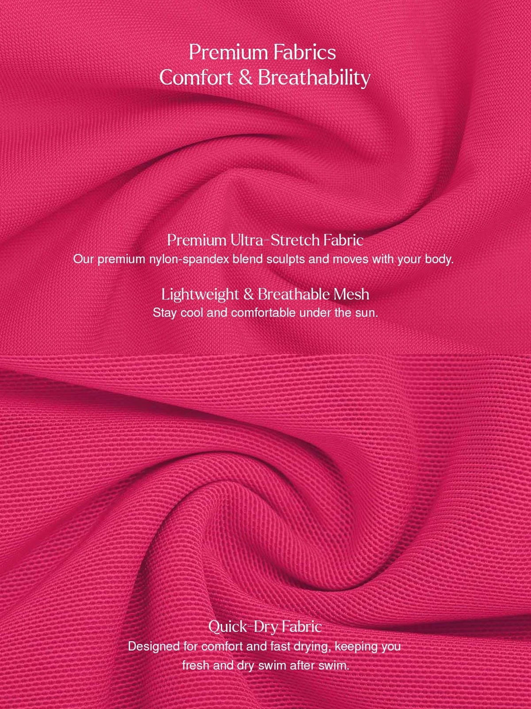 Popilush® Tummy Control One Piece Swimwear Shapewear Twist Front Ruched Sculpting Swimsuit