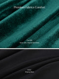 Popilush® Shapewear Velvet Rhinestone Straight-Neck Bodycon Maxi Dress