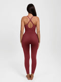 Popilush® Shapewear Zip Front Deep V Adjustable Strap Jumpsuit(DRAFT)