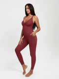 Popilush® Shapewear Zip Front Deep V Adjustable Strap Jumpsuit(DRAFT)