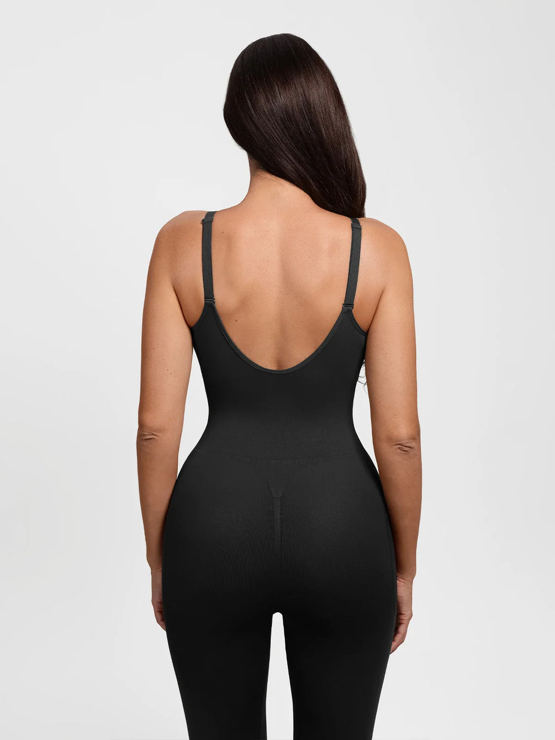 Popilush® Shapewear Zip Front Deep V Adjustable Strap Jumpsuit(DRAFT)