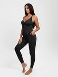 Popilush® Shapewear Zip Front Deep V Adjustable Strap Jumpsuit(DRAFT)
