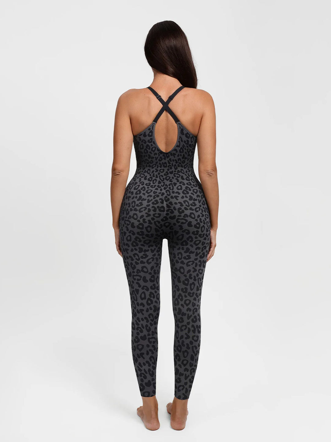 Popilush® Shapewear Zip Front Deep V Adjustable Strap Jumpsuit(DRAFT)
