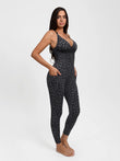 Popilush® Shapewear Zip Front Deep V Adjustable Strap Jumpsuit(DRAFT)