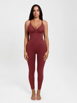 Popilush® Red / XS Shapewear Zip Front Deep V Adjustable Strap Jumpsuit(DRAFT)