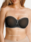 Popilush® Sheer Mesh Strapless Minimizer Underwire Bra
