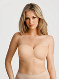 Popilush® Sheer Mesh Strapless Minimizer Underwire Bra