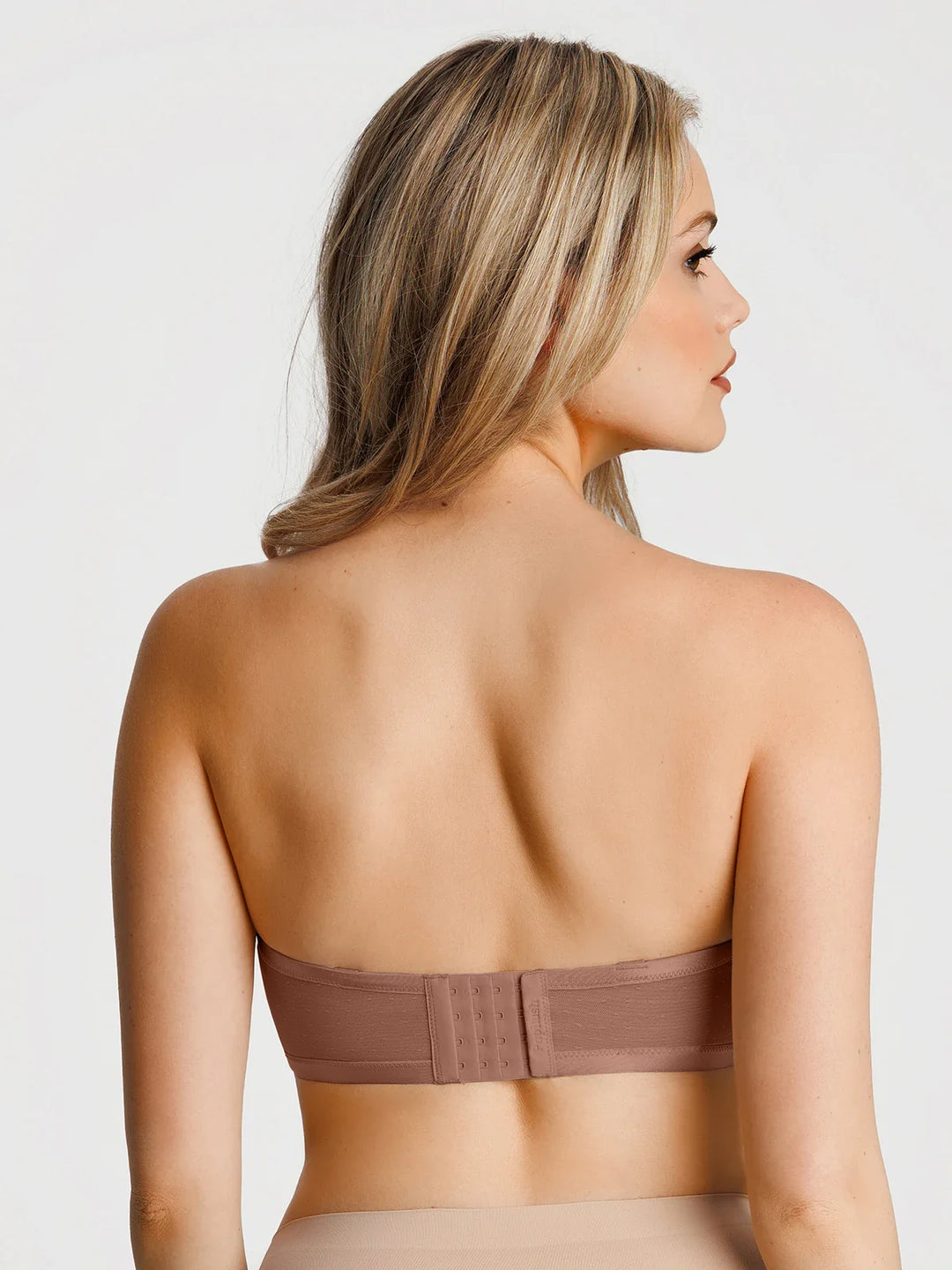 Popilush® Sheer Mesh Strapless Minimizer Underwire Bra