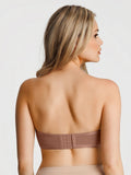 Popilush® Sheer Mesh Strapless Minimizer Underwire Bra