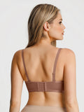 Popilush® Sheer Mesh Strapless Minimizer Underwire Bra